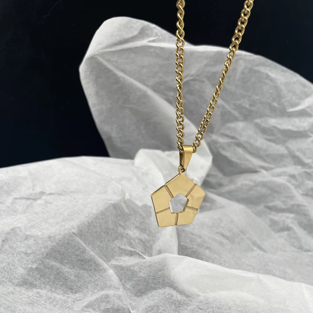 Anime Blue Lock Football Pendant Necklace Men Women Kpop Collar Collares Choker Jewelry Korean Fashion Chain Gifts