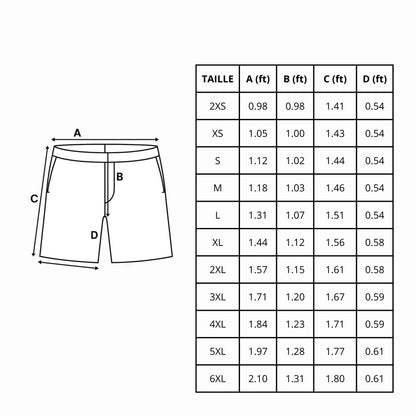 Short De Bain – Drapeau Des Palaos – Tissu Léger – Séchage Rapide