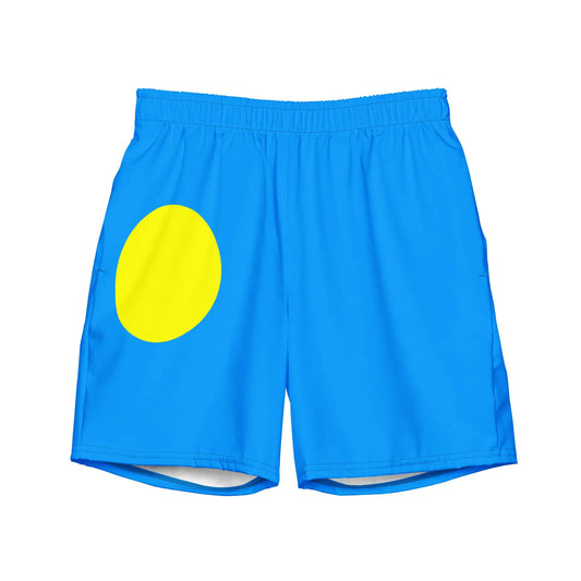 Short De Bain – Drapeau Des Palaos – Tissu Léger – Séchage Rapide