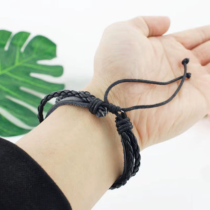 Berserk Symbol Bracelet 18Mm Cartoon Logo Black Leather Bangles Anime Game Fashion Jewelry Boys Gifts MTV13