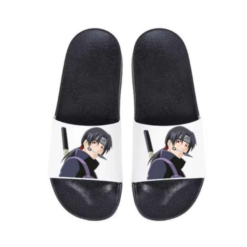 Naruto Anime Cartoon Household Slippers Sasuke Naruto Itachi Kakashi Men Women Outdoor Secondary Yuan Anime Cartoon Slippers
