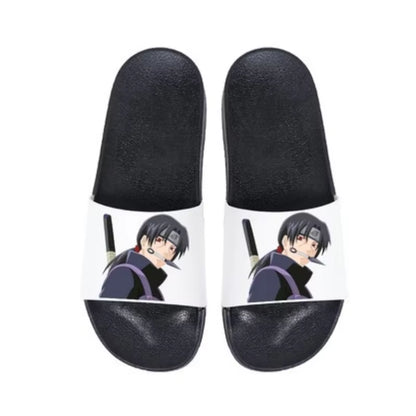 Naruto Anime Cartoon Household Slippers Sasuke Naruto Itachi Kakashi Men Women Outdoor Secondary Yuan Anime Cartoon Slippers